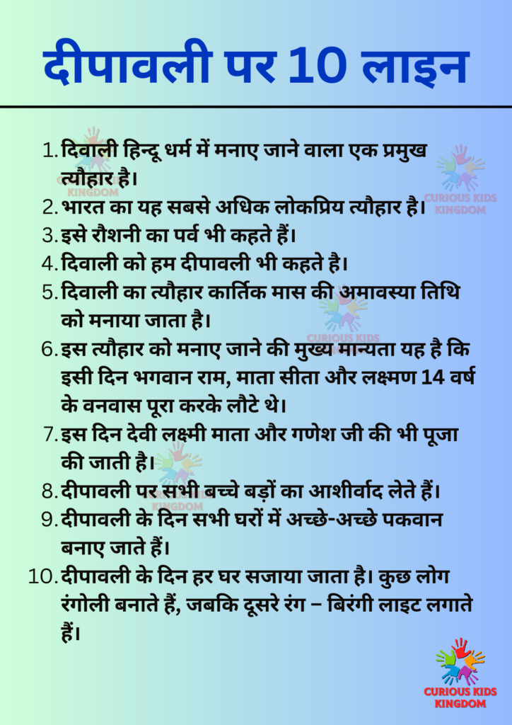 10 Lines on Diwali 2023